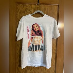 White Britney Spears Graphic T-Shirt